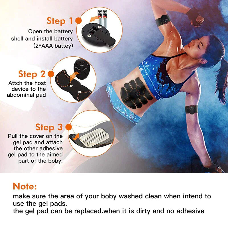 Load image into Gallery viewer, EMS Abdominal Muscle Toning Trainer ABS Stimulator Toner Fitness Binder Gym Belt