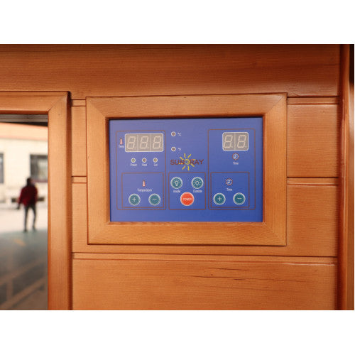 Load image into Gallery viewer, Bristol Bay 4-Person Indoor Infrared Corner Cedar Sauna
