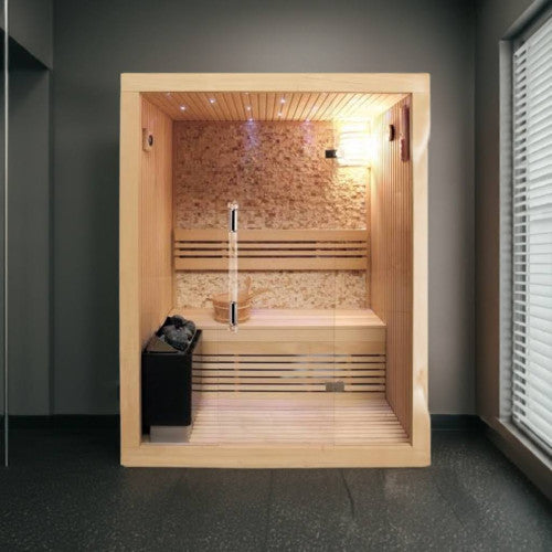 Load image into Gallery viewer, 2-Person Luxury Indoor Traditional Sauna