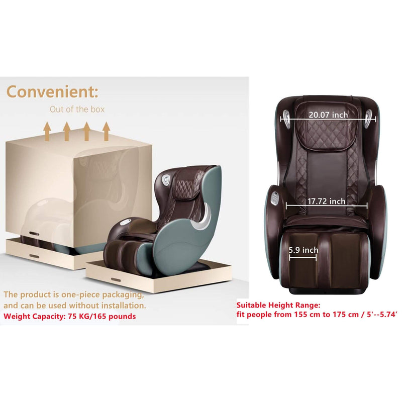 Load image into Gallery viewer, Full Body Zero Gravity Massage Chair Recliner With Shiatsu & Bluetooth Speaker