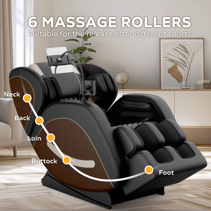 Load image into Gallery viewer, Zero Gravity Massage Chair With Six Massage Rollers