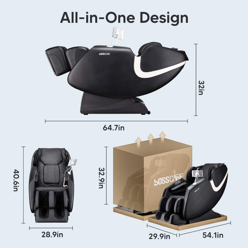 Load image into Gallery viewer, Full Body Zero Gravity Shiatsu Recliner Massage Chair With AI Voice & App Control