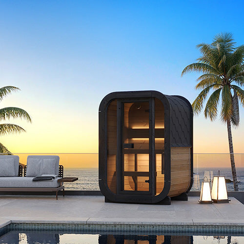 Load image into Gallery viewer, SaunaLife Cube Series 2-Person Outdoor Sauna (Model CL3G)