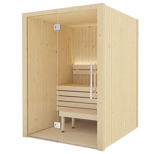 Load image into Gallery viewer, SaunaLife XPERIENCE-Series 2-Person Indoor Sauna w/LED Light System (Model X2)