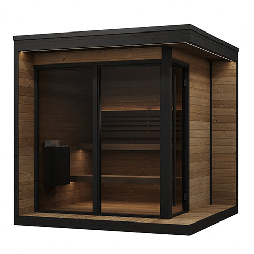 Load image into Gallery viewer, SaunaLife Garden Luxury Series GL6 6-Person Modern Outdoor Sauna