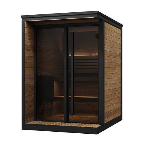 Load image into Gallery viewer, SaunaLife Garden Luxury Series GL4 4-Person Outdoor Sauna Kit