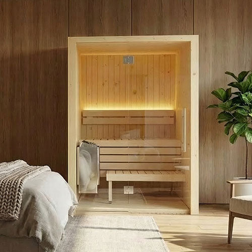 Load image into Gallery viewer, SaunaLife XPERIENCE-Series 2-Person Indoor Sauna w/LED Light System (Model X2)