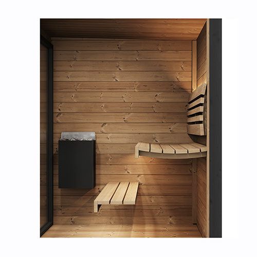 Load image into Gallery viewer, SaunaLife Garden Luxury Series GL4 4-Person Outdoor Sauna Kit