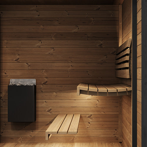 Load image into Gallery viewer, SaunaLife Garden Luxury Series GL6 6-Person Modern Outdoor Sauna