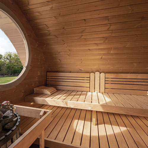 Load image into Gallery viewer, SaunaLife Gardens Series 8-Person Outdoor Sauna "The Hobbit" (Model G11)
