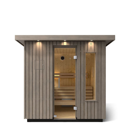 Load image into Gallery viewer, Kohler C2 6-Person Outdoor Sauna - Weathered Grey