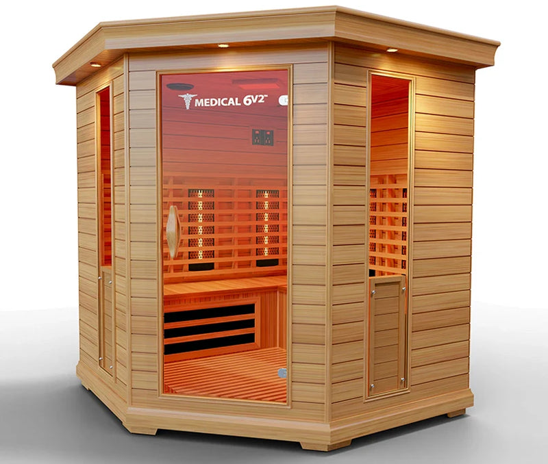 Load image into Gallery viewer, 6 Person Indoor Infrared Full Spectrum Sauna | Medical 6 Plus™
