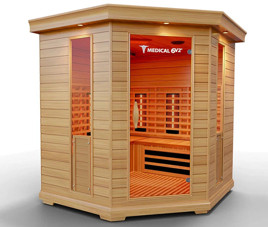 6 Person Indoor Infrared Full Spectrum Sauna | Medical 6 Plus™