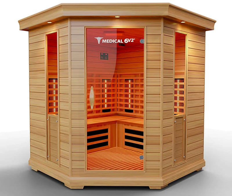 Load image into Gallery viewer, 6 Person Indoor Infrared Full Spectrum Sauna | Medical 6 Plus™
