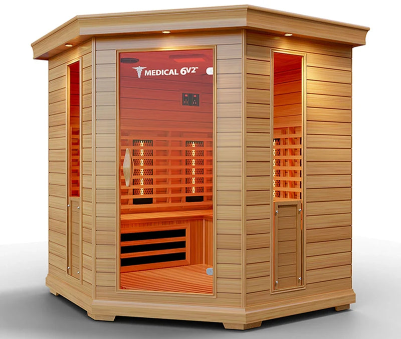 Load image into Gallery viewer, 6 Person Indoor Infrared Full Spectrum Sauna | Medical 6 Plus™
