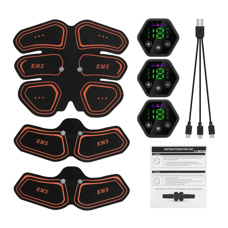Load image into Gallery viewer, EMS Abdominal &amp; Hip Trainer Toner: USB Fitness Gear for Home Gym
