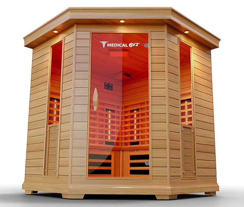 Load image into Gallery viewer, 6 Person Indoor Infrared Full Spectrum Sauna | Medical 6 Plus™
