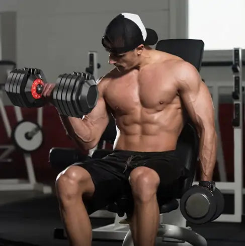 Load image into Gallery viewer, Adjustable Dumbbell Set, 10 In 1 Free Dumbbell (10-55 lbs)
