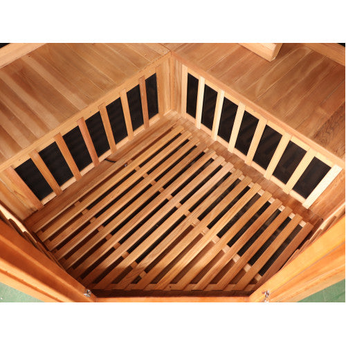 Bristol Bay 4-Person Indoor Infrared Corner Cedar Sauna
