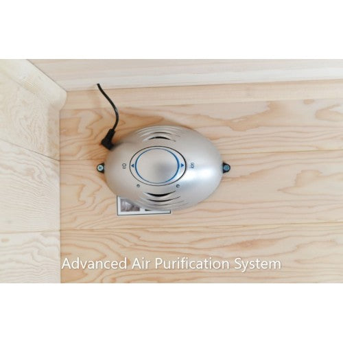Load image into Gallery viewer, Bristol Bay 4-Person Indoor Infrared Corner Cedar Sauna
