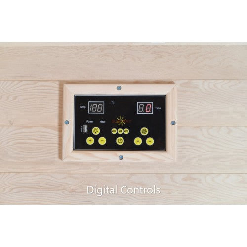 Load image into Gallery viewer, Bristol Bay 4-Person Indoor Infrared Corner Cedar Sauna
