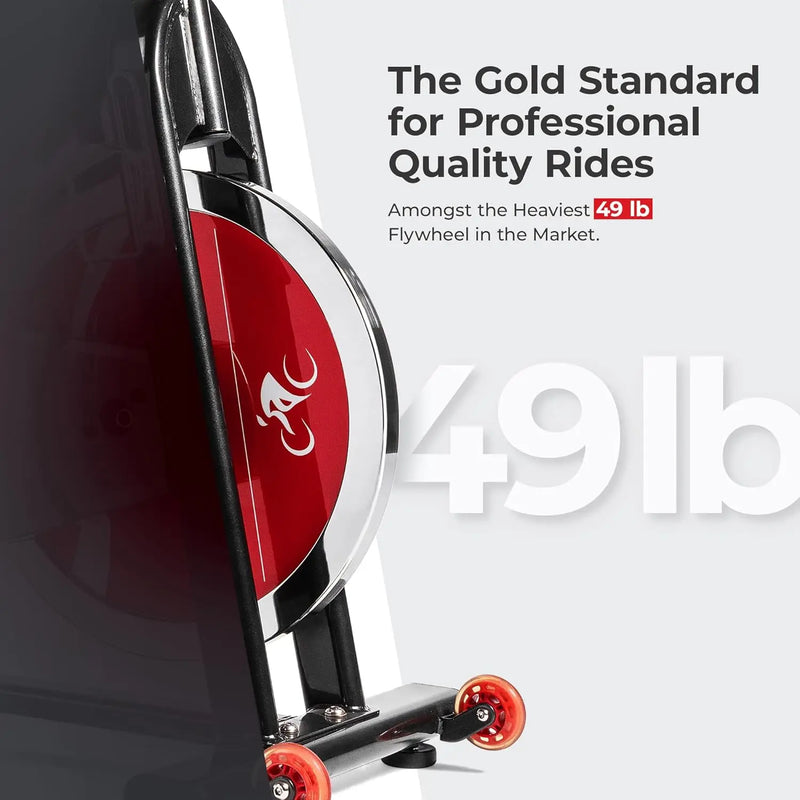 Load image into Gallery viewer, Health &amp; Fitness Heavy-Duty Indoor Stationary Exercise Bike, 4-Way Adjustable Seat for Cycling Cardio workout at Home, Opt
