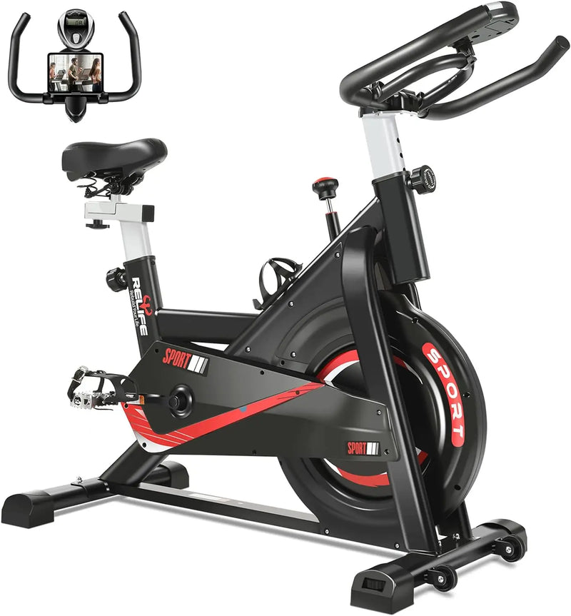 Load image into Gallery viewer, Exercise Bike Indoor Cycling Bike Fitness Stationary All-inclusive Flywheel Bicycle with Resistance for Gym Home
