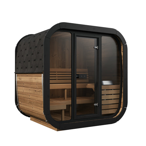 SaunaLife Cube Series 4-Person Outdoor Sauna (Model CL5G)