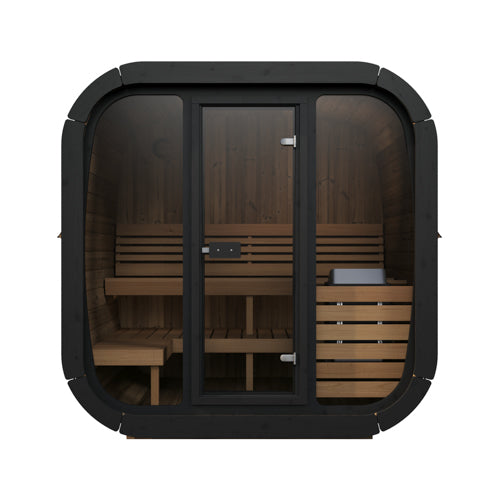 SaunaLife Cube Series 4-Person Outdoor Sauna (Model CL5G)