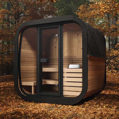 SaunaLife Cube Series 4-Person Outdoor Sauna (Model CL5G)
