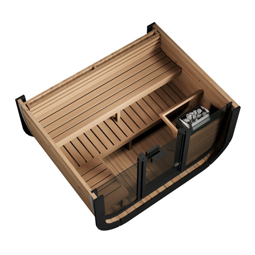 Load image into Gallery viewer, SaunaLife Cube Series 4-Person Outdoor Sauna (Model CL5G)
