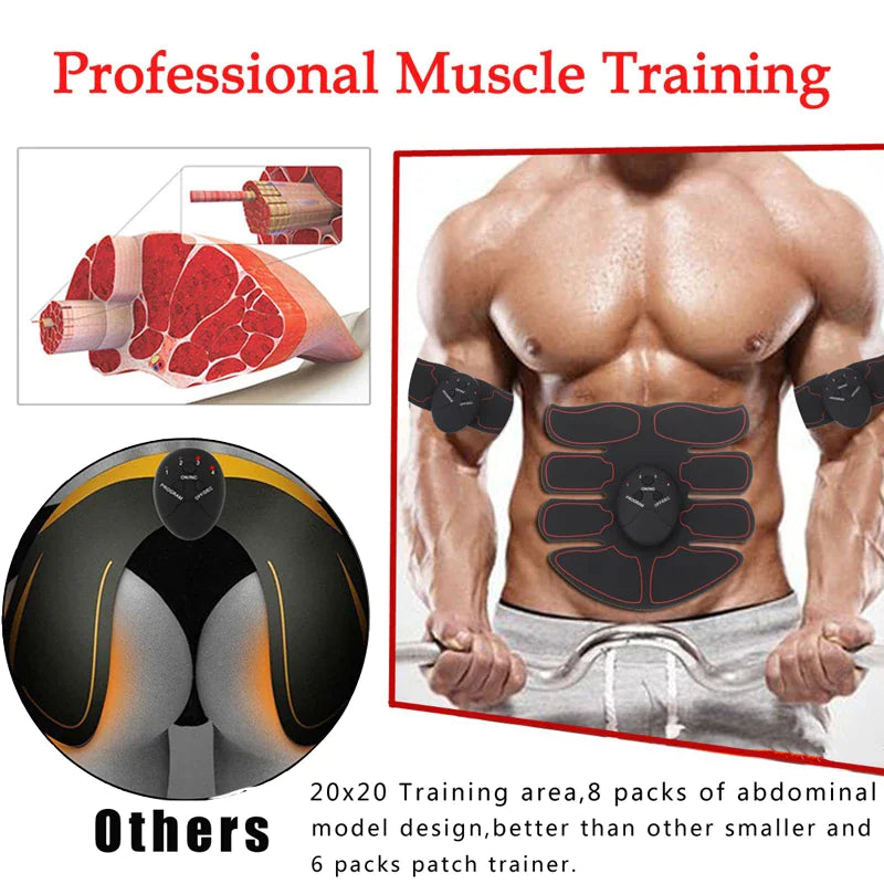Load image into Gallery viewer, EMS Abdominal Muscle Toning Trainer ABS Stimulator Toner Fitness Binder Gym Belt
