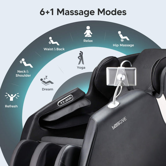 Full Body Zero Gravity Shiatsu Recliner Massage Chair With AI Voice & App Control