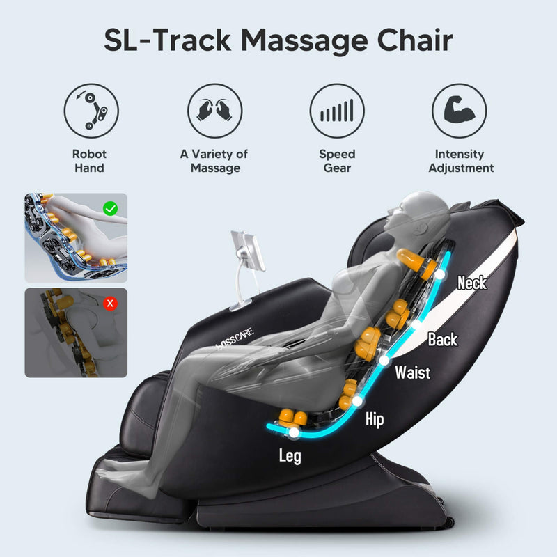 Load image into Gallery viewer, Full Body Zero Gravity Shiatsu Recliner Massage Chair With AI Voice &amp; App Control
