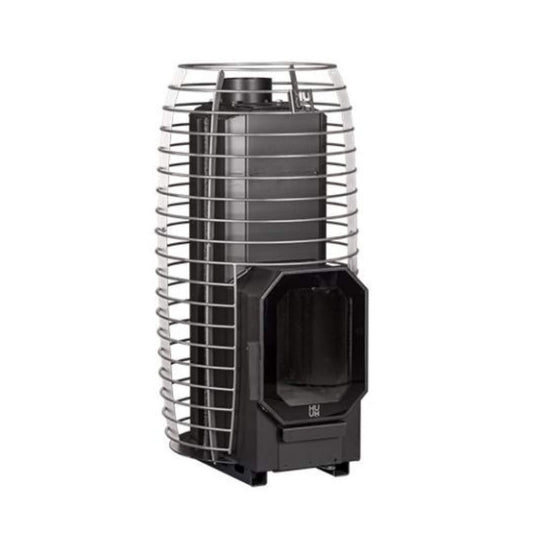 Huum Hive Flow Mini 8.5KW Wood-Burning Sauna Stove With Ash Drawer & Sauna Stones