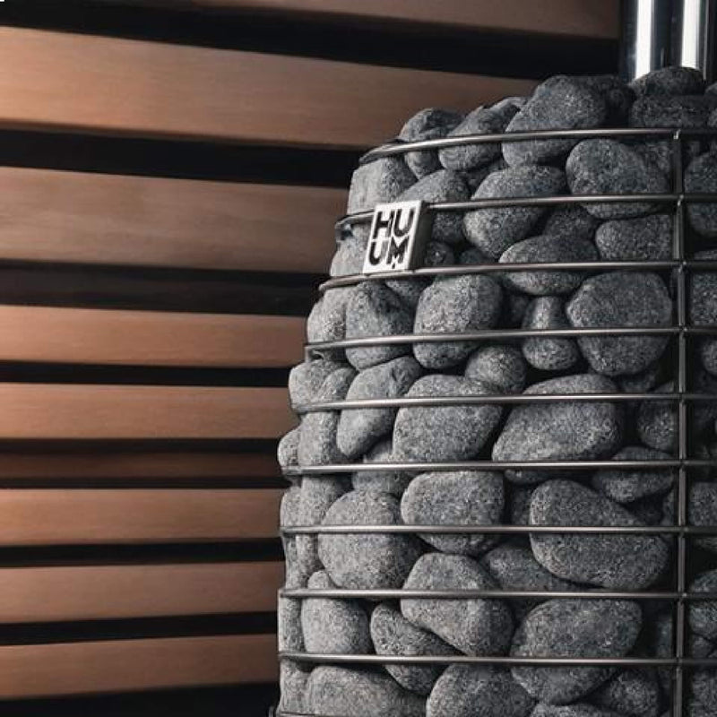 Load image into Gallery viewer, Huum Hive Flow Mini 8.5KW Wood-Burning Sauna Stove With Ash Drawer &amp; Sauna Stones
