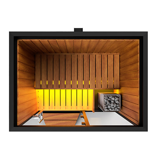 Load image into Gallery viewer, Haljas Hele Nano 2-Person Outdoor Sauna for Electric Heaters
