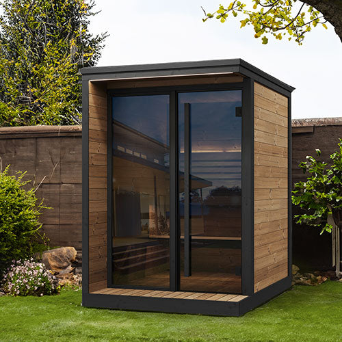 Load image into Gallery viewer, SaunaLife Garden Luxury Series GL4 4-Person Outdoor Sauna Kit
