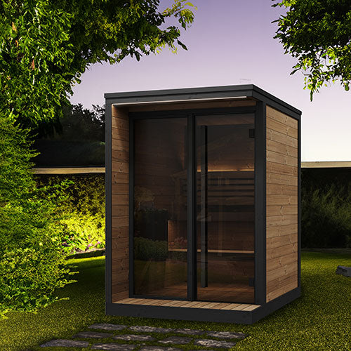 Load image into Gallery viewer, SaunaLife Garden Luxury Series GL4 4-Person Outdoor Sauna Kit
