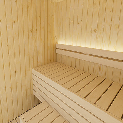 SaunaLife XPERIENCE-Series 2-Person Indoor Sauna w/LED Light System (Model X2)