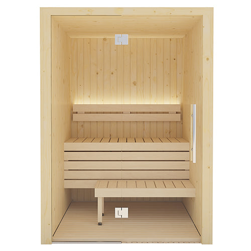 SaunaLife XPERIENCE-Series 2-Person Indoor Sauna w/LED Light System (Model X2)