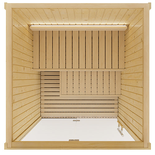 SaunaLife XPERIENCE-Series 2-Person Indoor Sauna w/LED Light System (Model X2)