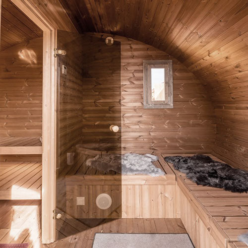 Load image into Gallery viewer, SaunaLife Gardens Series 8-Person Outdoor Sauna "The Hobbit" (Model G11)
