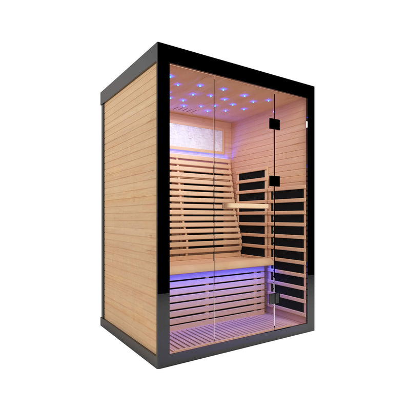 Load image into Gallery viewer, Thermora Luxury 2-Person Canadian Hemlock Wood Far Infrared Home Sauna
