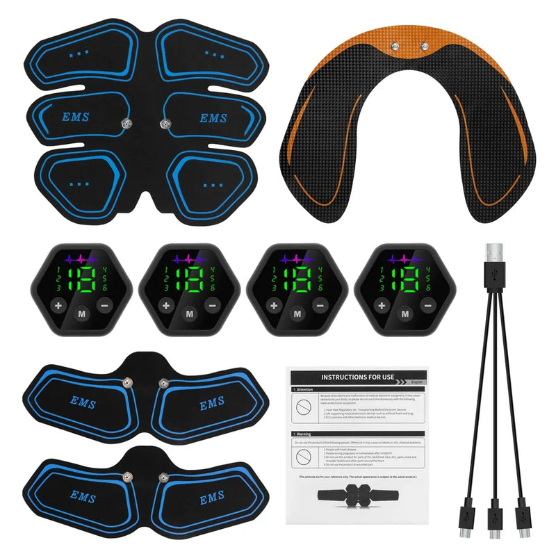 Load image into Gallery viewer, EMS Abdominal &amp; Hip Trainer Toner: USB Fitness Gear for Home Gym
