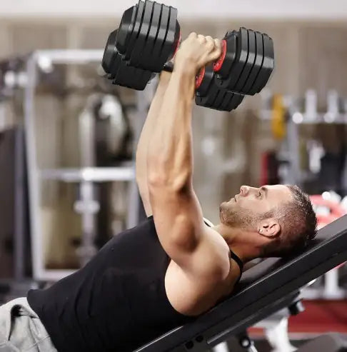 Adjustable Dumbbell Set, 10 In 1 Free Dumbbell (10-55 lbs)